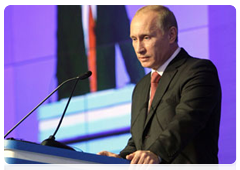Председатель Правительства Российской Федерации В.В.Путин выступил на втором инвестиционном форуме «Россия зовет!»|5 октября, 2010|15:43