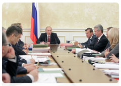 Prime Minister Vladimir Putin at the meeting of the Government Presidium|5 october, 2010|18:51