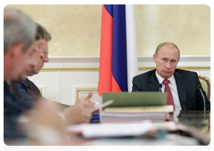 Prime Minister Vladimir Putin at the meeting of the Government Presidium|5 october, 2010|19:33