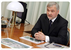 Valentin Uiba, head of the Federal Medical-Biological Agency, during a meeting with Prime Minister Vladimir Putin|6 october, 2010|12:55