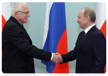 Prime Minister Vladimir Putin during the meeting with Czech President Vaclav Klaus|11 november, 2010|18:31