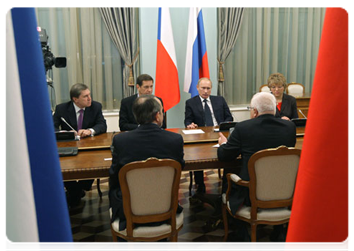 Prime Minister Vladimir Putin during the meeting with Czech President Vaclav Klaus|11 november, 2010|18:31