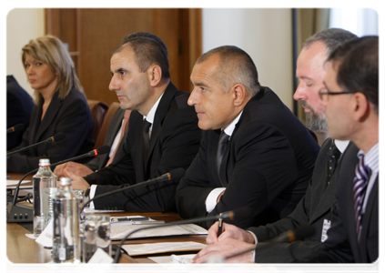 Bulgarian Prime Minister Boiko Borisov at a meeting with Prime Minister Vladimir Putin|13 november, 2010|19:23