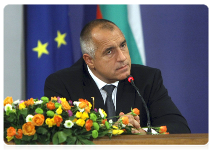 Председатель Правительства Российской Федерации В.В.Путин и Председатель Совета министров Болгарии Б.Борисов провели совместную пресс-конференцию|13 ноября, 2010|20:00