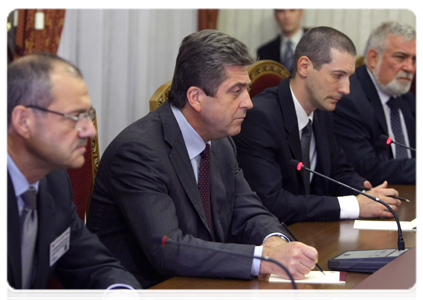 Bulgarian President Georgi Parvanov meeting with Prime Minister Vladimir Putin|13 november, 2010|20:51
