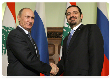 Prime Minister Vladimir Putin meeting with Prime Minister of Lebanon Saad Hariri|15 november, 2010|19:54