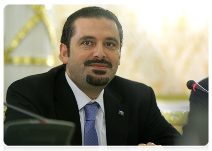 Prime Minister of Lebanon Saad Hariri meeting with Vladimir Putin|15 november, 2010|19:55