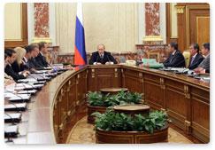 Prime Minister Vladimir Putin chairs Government meeting