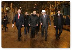 Prime Minister Vladimir Putin visits the VSMPO-AVISMA Corporation in the Sverdlovsk Region