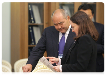 Economics Minister Elvira Nabiullina at a meeting of the Customs Union’s governing board|19 november, 2010|18:08