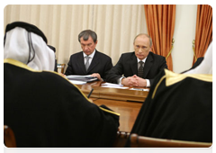 Prime Minister Vladimir Putin meeting with Emir of Qatar Hamad bin Khalifa Al-Thani|2 november, 2010|19:16