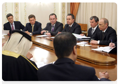 Prime Minister Vladimir Putin meeting with Emir of Qatar Hamad bin Khalifa Al-Thani|2 november, 2010|19:16