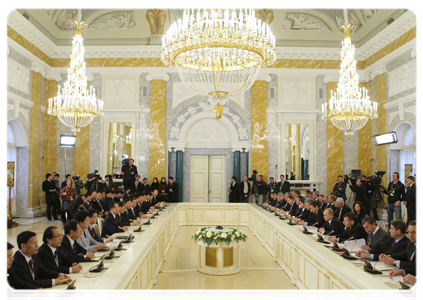 Prime Minister Vladimir Putin during negotiations with Premier of the PRC State Council Wen Jiabao|23 november, 2010|13:50