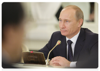 Prime Minister Vladimir Putin during negotiations with Premier of the PRC State Council Wen Jiabao|23 november, 2010|13:50