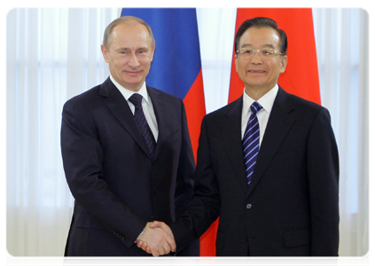 Prime Minister Vladimir Putin during negotiations with Premier of the PRC State Council Wen Jiabao|23 november, 2010|13:50