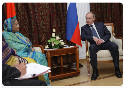 Prime Minister Vladimir Putin meeting with Bangladesh Prime Minister Sheikh Hasina|23 november, 2010|20:09