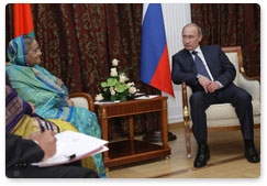 Prime Minister Vladimir Putin meets with Bangladesh Prime Minister  Sheikh Hasina