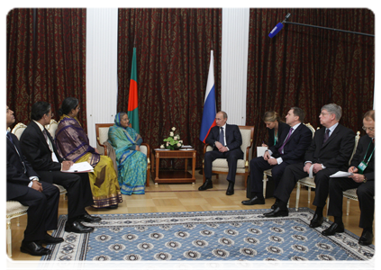 Prime Minister Vladimir Putin meeting with Bangladesh Prime Minister Sheikh Hasina|23 november, 2010|20:09