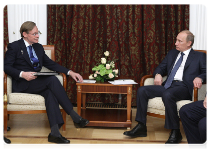 Prime Minister Vladimir Putin meeting with World Bank President Robert Zoellick|23 november, 2010|20:48