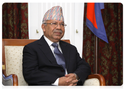 Prime Minister of Nepal Madhav Kumar Nepal meeting with Prime Minister Vladimir Putin|24 november, 2010|14:43