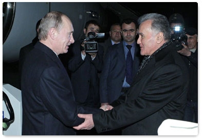 Председатель Правительства Российской Федерации В.В.Путин прибыл с рабочим визитом в Республику Таджикистан
