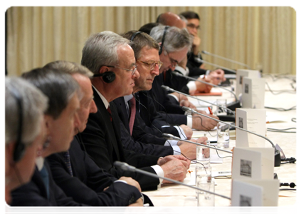 German business representatives at the meeting with Prime Minister Vladimir Putin|26 november, 2010|18:31