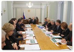 Prime Minister Vladimir Putin holds a meeting on handicapped accessibility