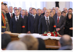 Prime Minister Vladimir Putin attending state funeral for prominent politician and statesman Viktor Chernomyrdin|5 november, 2010|12:22