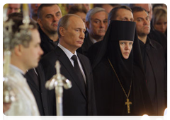 Prime Minister Vladimir Putin attending memorial service for prominent politician and statesman Viktor Chernomyrdin|5 november, 2010|15:57