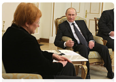 Prime Minister Vladimir Putin at a meeting with Finnish President Tarja Halonen|9 november, 2010|21:11