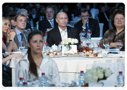 Prime Minister Vladimir Putin  attending an international charity concert in St. Petersburg, organized in  support of Russia’s efforts to combat childhood cancer and eye disease|10 december, 2010|23:08
