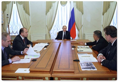 Prime Minister Vladimir Putin holds a meeting on restoring power supply in regions hit by bad weather