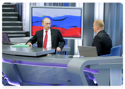 Special TV programme “Conversation with Vladimir Putin: To Be Continued”|16 december, 2010|12:36