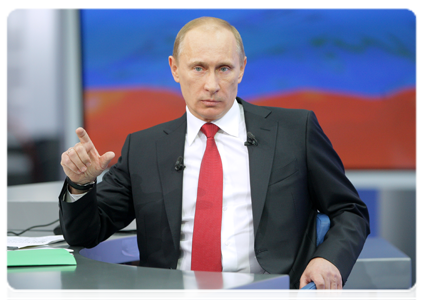 Специальная программа «Разговор с Владимиром Путиным. Продолжение»|16 декабря, 2010|12:36