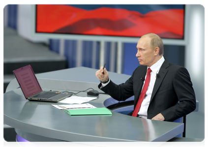 Специальная программа «Разговор с Владимиром Путиным. Продолжение»|16 декабря, 2010|13:17