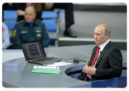 Специальная программа «Разговор с Владимиром Путиным. Продолжение»|16 декабря, 2010|13:17