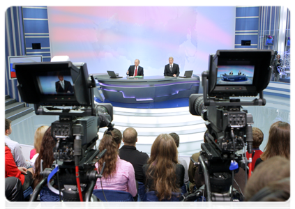 Special TV programme “Conversation with Vladimir Putin: To Be Continued”|16 december, 2010|13:17