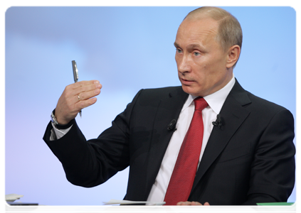 Специальная программа «Разговор с Владимиром Путиным. Продолжение»|16 декабря, 2010|17:34