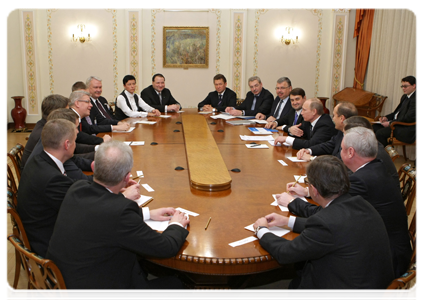 Prime Minister Vladimir Putin at a meeting with Latvian President Valdis Zatlers|20 december, 2010|18:34