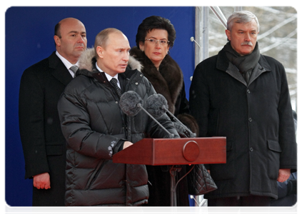 Prime Minister Vladimir Putin during the unveiling of a WWII monument in Moscow’s Poklonnaya Gora memorial park|21 december, 2010|15:16