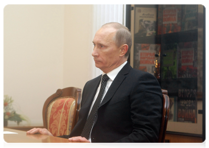 Prime Minister Vladimir Putin with Nino Burdzhanadze, leader of the Democratic Movement – United Georgia party|21 december, 2010|16:57