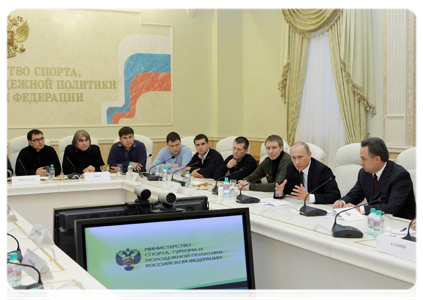 Prime Minister Vladimir Putin meeting with representatives of football fan associations|21 december, 2010|19:03