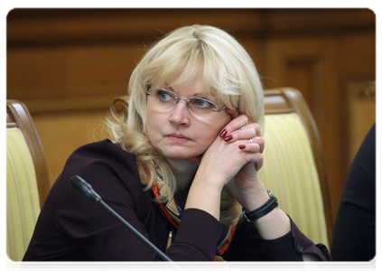 Minister of Healthcare and Social Development Tatyana Golikova during the government meeting|21 december, 2010|20:42