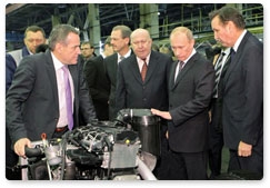 Prime Minster Vladimir Putin visits GAZ Group during his working trip to Nizhny Novgorod