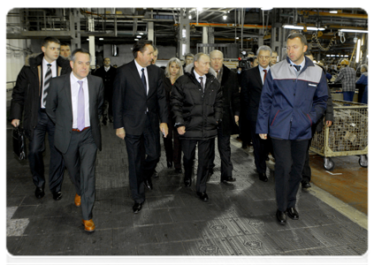 Prime Minister Vladimir Putin visiting GAZ Group during a working trip to Nizhny Novgorod|23 december, 2010|18:23