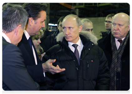 Prime Minister Vladimir Putin visiting GAZ Group during a working trip to Nizhny Novgorod|23 december, 2010|18:23