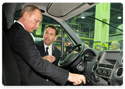 Prime Minister Vladimir Putin visiting GAZ Group during a working trip to Nizhny Novgorod|23 december, 2010|18:23