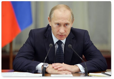 Prime Minister Vladimir Putin chairs a meeting on restoring power supply in regions hit by severe weather phenomena