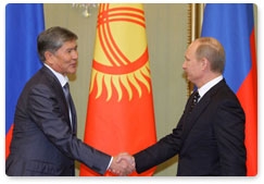 Prime Minister Vladimir Putin holds talks with Kyrgyz Prime Minister Almazbek Atambayev