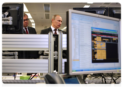 Prime Minister Vladimir Putin visiting VTB Bank’s new headquarters|28 december, 2010|15:44